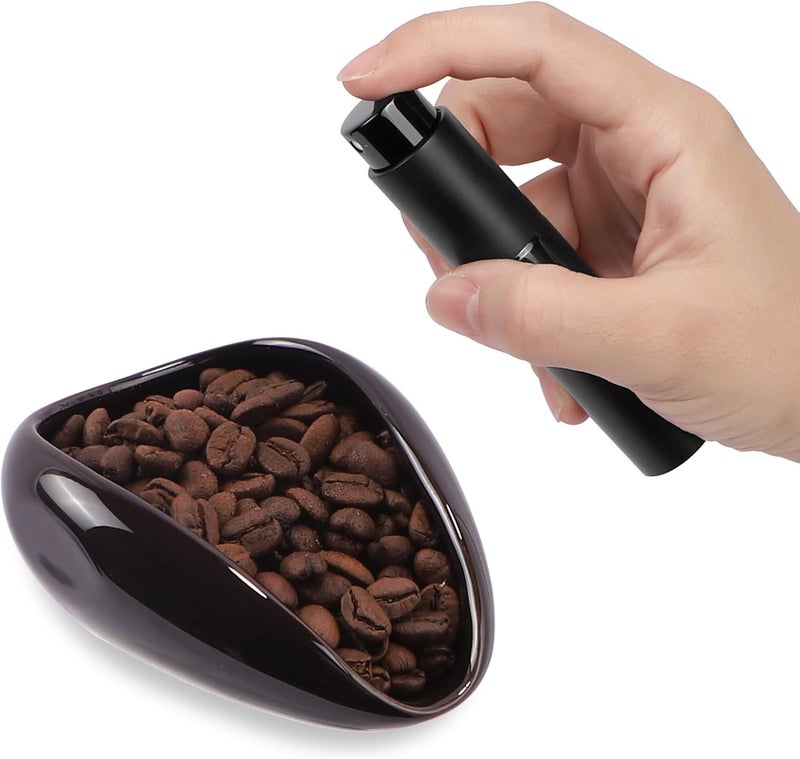 FEUNLEM Coffee Bean Dosing Cup and Spray Bottle Set - Ceramic Espresso Accessories Kit, 8ml Static Reducing Sprayer for Cafe, Gym, Home Use | Barista-Approved Dosing Tools - Image 1